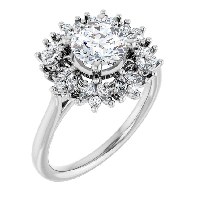 Halo Engagement Ring