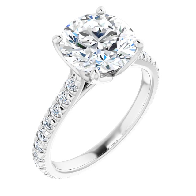 Accented Engagement Ring