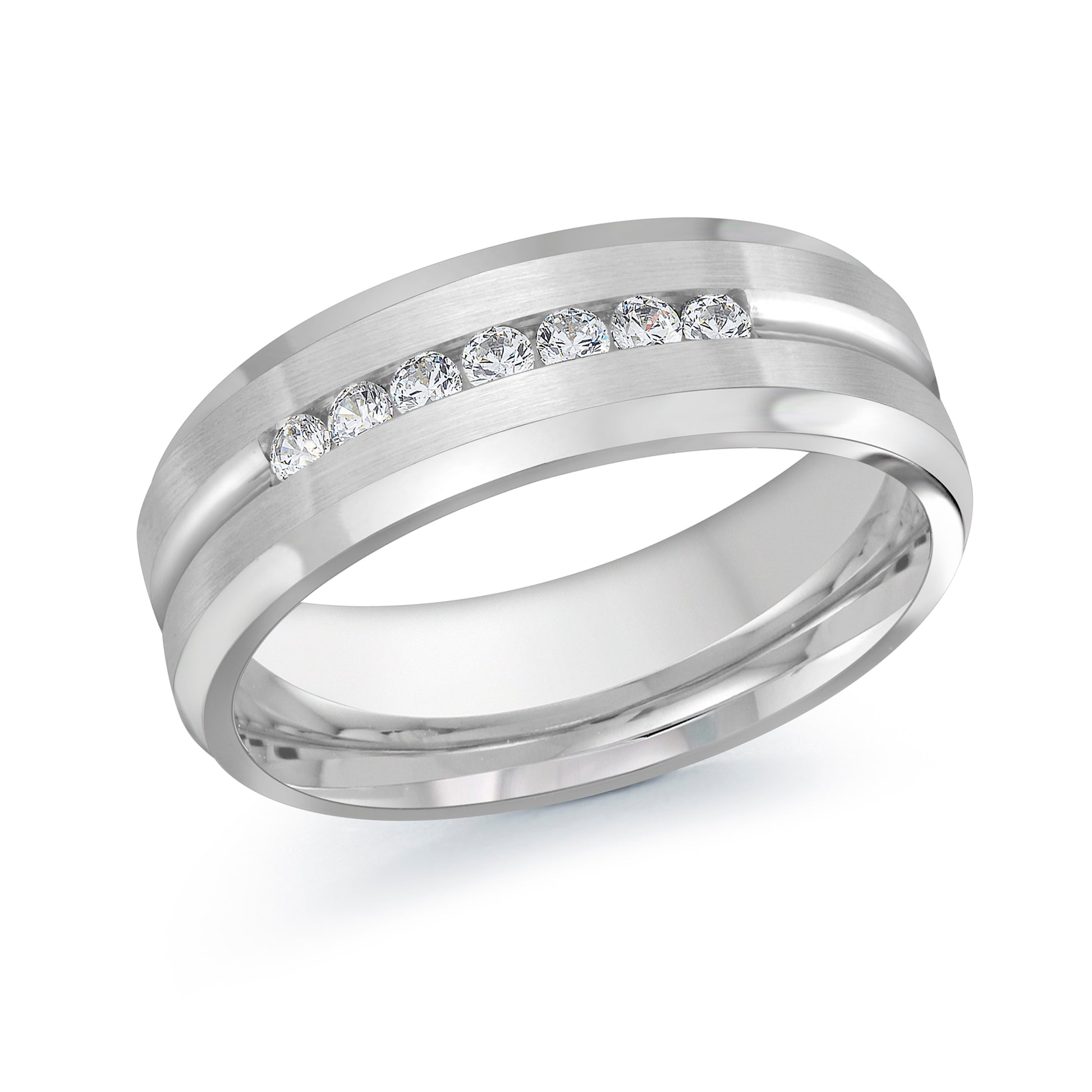 Diamond + Gold Wedding Band