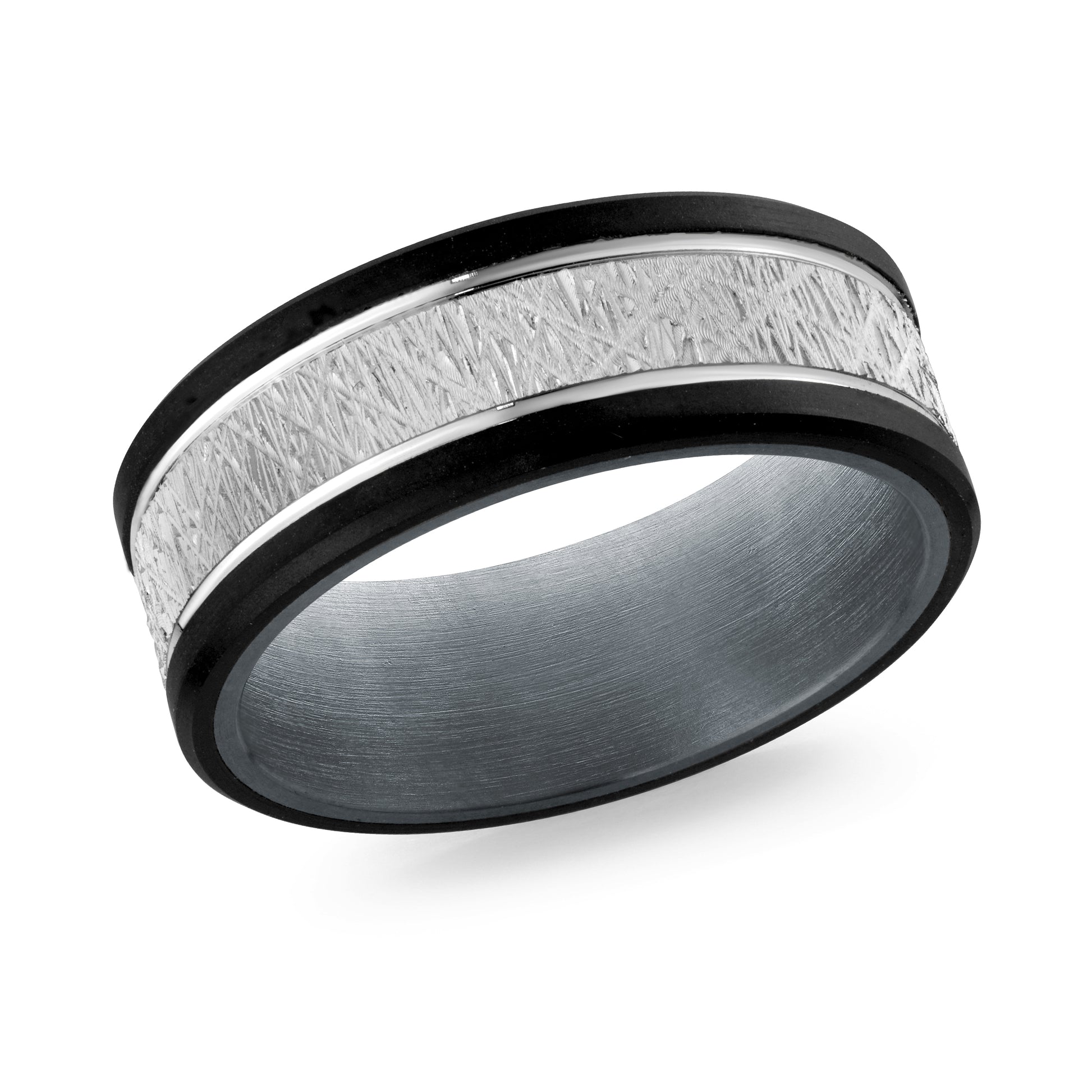 Carbon Fiber + Gold Wedding Band