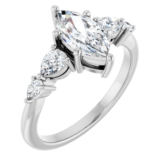 Accented Engagement Ring