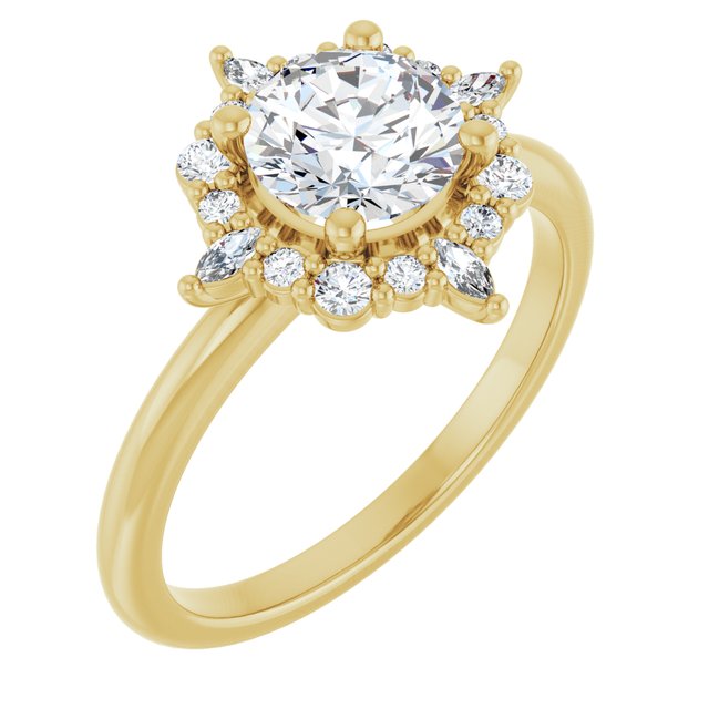 Halo Engagement Ring