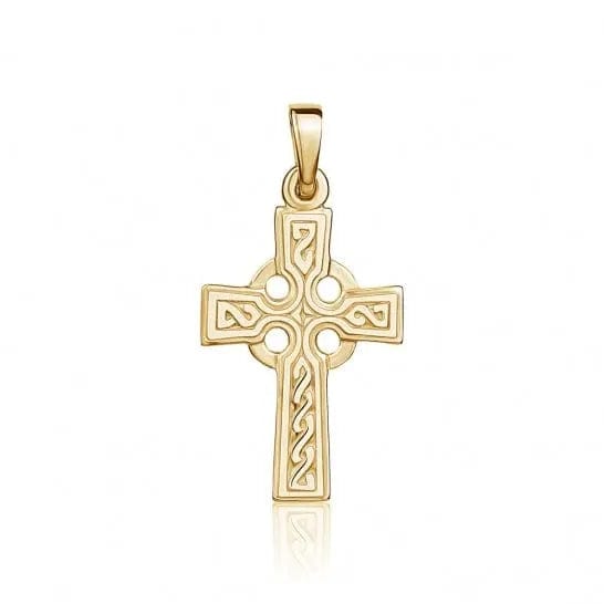 10k Gold Celtic Cross Pendant - Biggar Diamonds