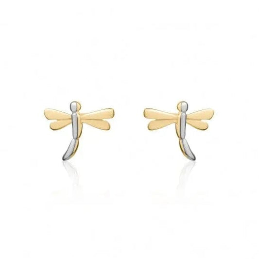 10k Gold Dragonfly Studs - Biggar Diamonds