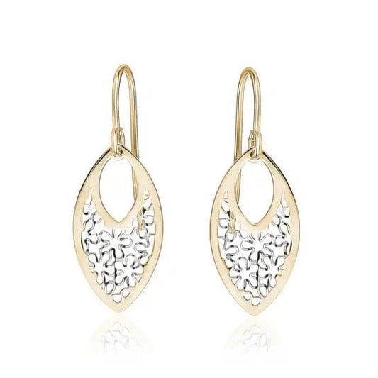 10k Gold Filigrea Dangle Earrings - Biggar Diamonds