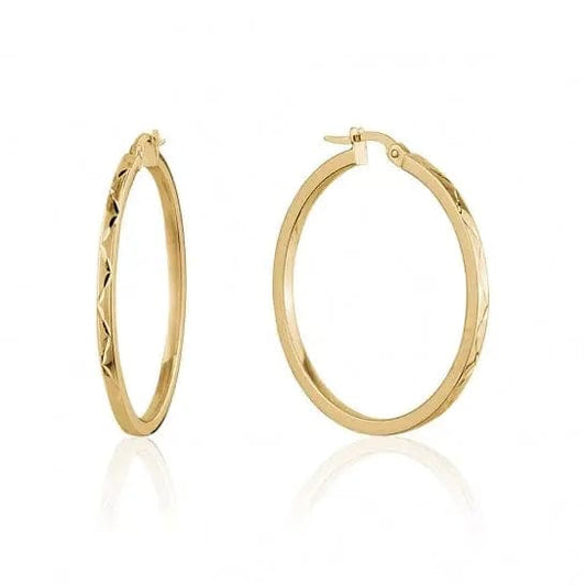 10k Gold Hoop Earrings - Biggar Diamonds