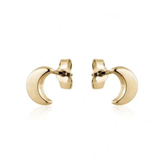 10k Gold Moon Studs - Biggar Diamonds