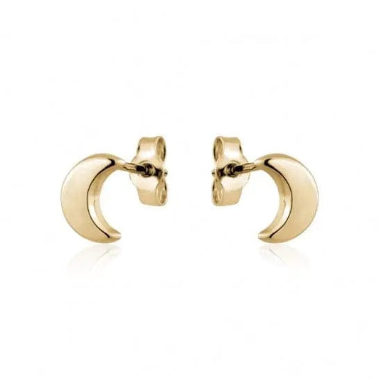 10k Gold Moon Studs - Biggar Diamonds