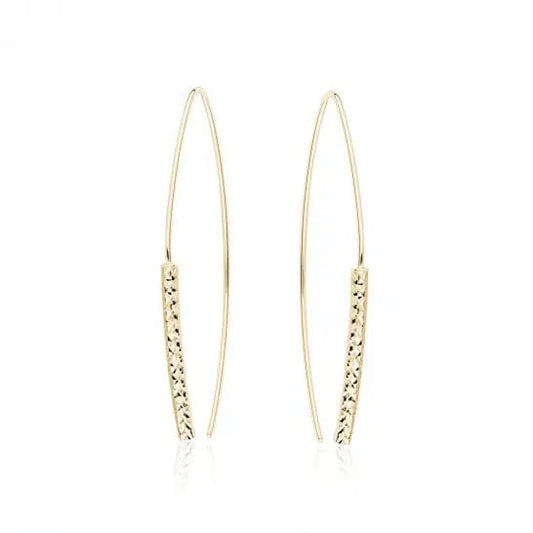 10k Gold Pull Through Earrings - Biggar Diamonds