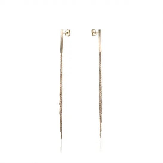 10k Gold Waterfall Dangle Earrings - Biggar Diamonds