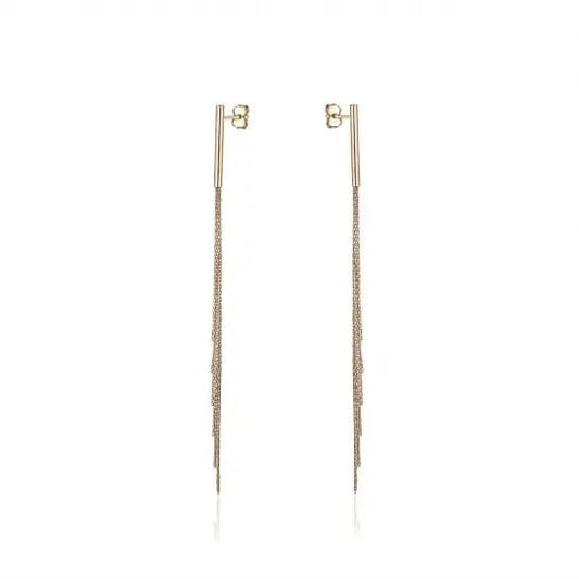 10k Gold Waterfall Dangle Earrings - Biggar Diamonds