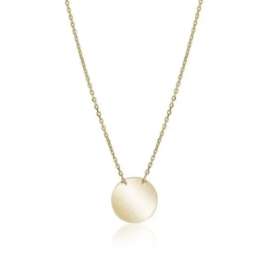 10k Yellow Gold Disk Necklace - Biggar Diamonds