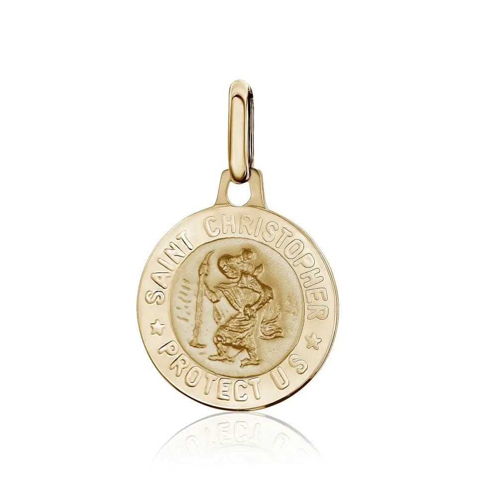 10k Yellow Gold St. Christopher Pendant - Biggar Diamonds