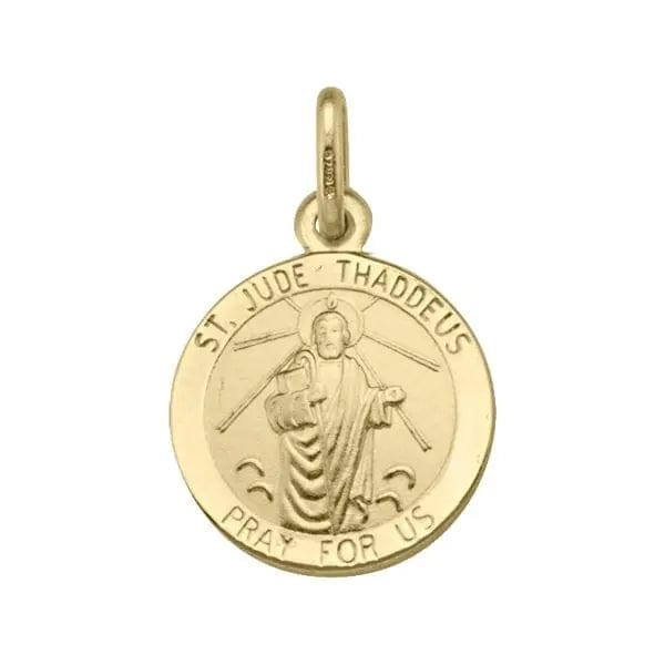 10k Yellow Gold St. Jude Pendant - Biggar Diamonds