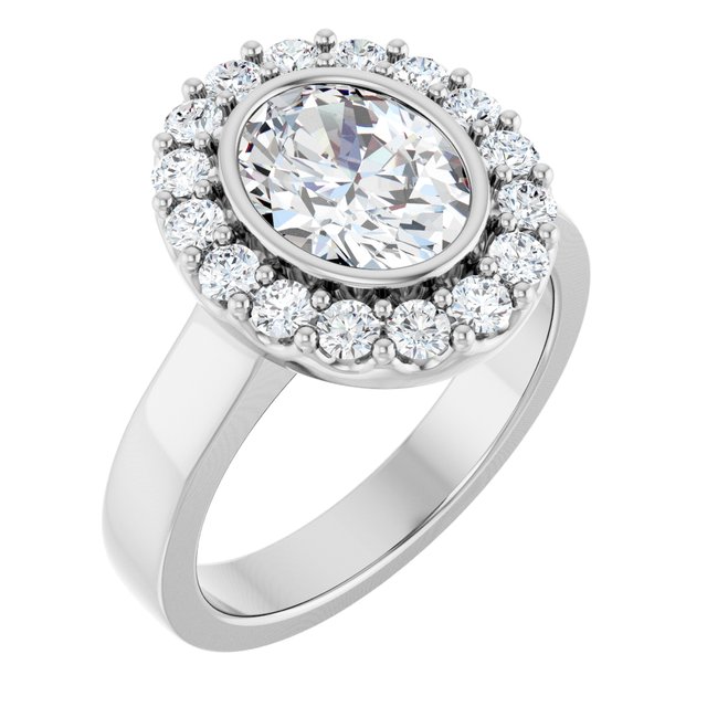 Halo Engagement Ring