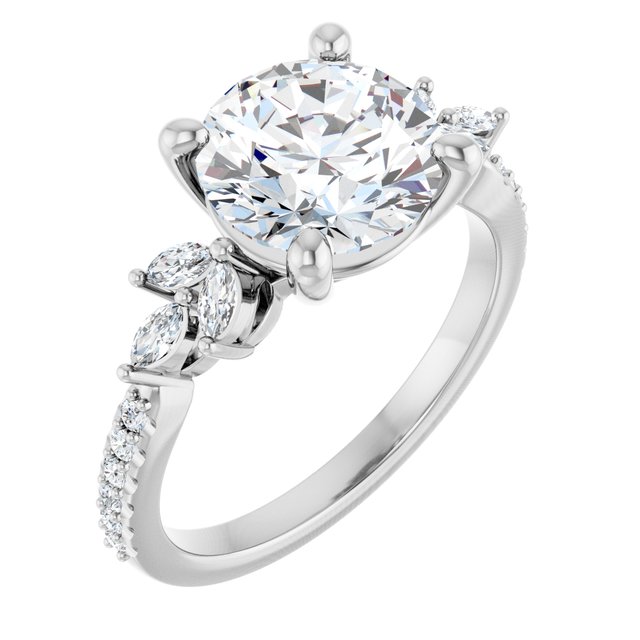 Accented Engagement Ring