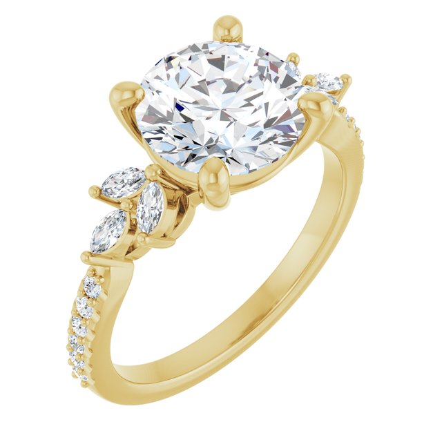 Accented Engagement Ring