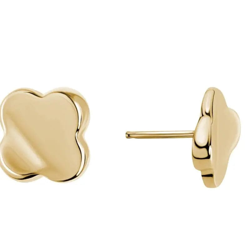 14k Gold Clover Studs - Biggar Diamonds