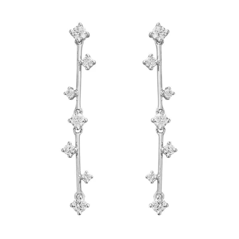 14k Gold Diamond Earring - Biggar Diamonds