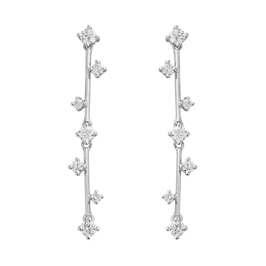 14k Gold Diamond Earring - Biggar Diamonds