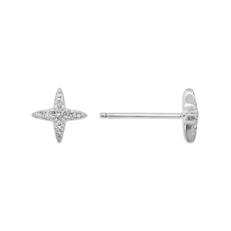 14k Gold Diamond Earring - Biggar Diamonds