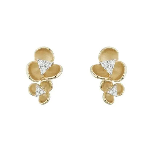 14k Gold Diamond Earring - Biggar Diamonds