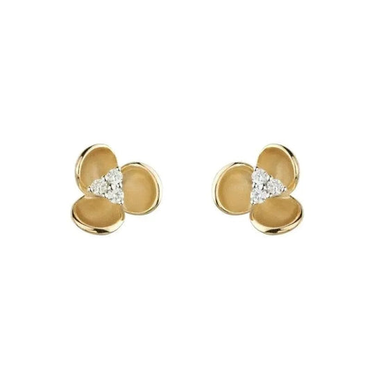 14k Gold Diamond Earring - Biggar Diamonds