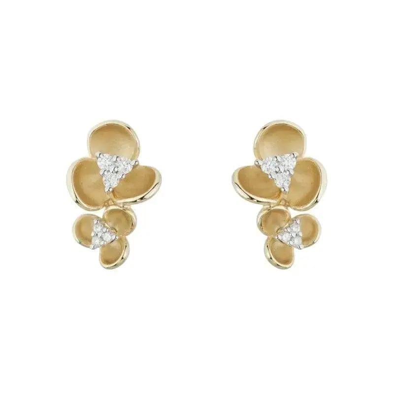 14k Gold Diamond Earring - Biggar Diamonds