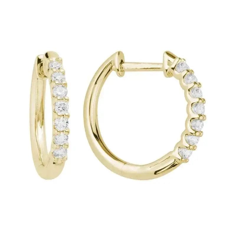 14k Gold Diamond Earring - Biggar Diamonds