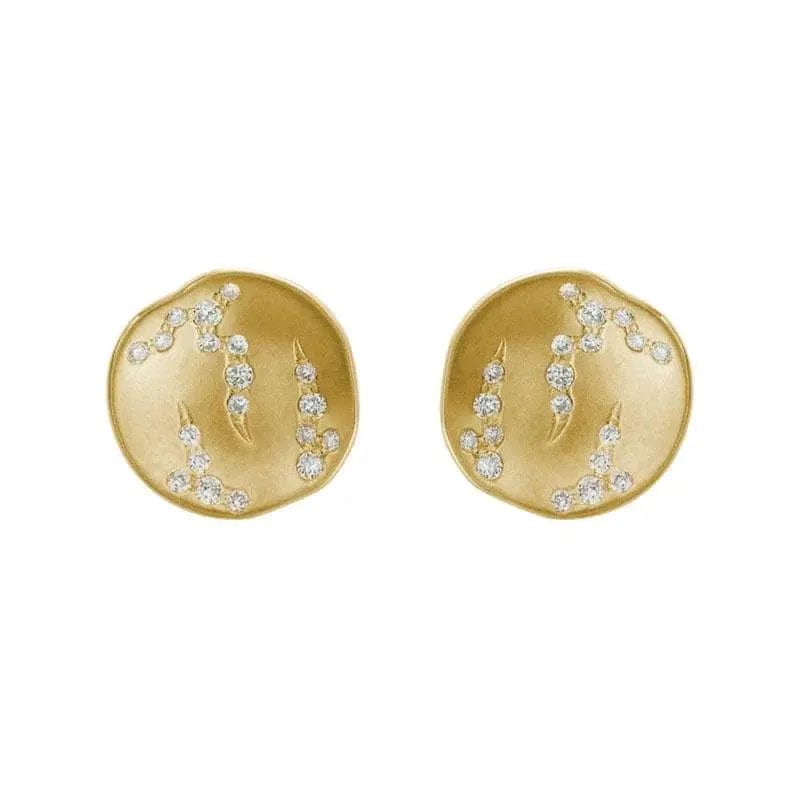 14k Gold Diamond Earring - Biggar Diamonds