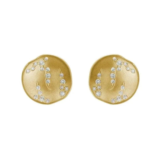 14k Gold Diamond Earring - Biggar Diamonds