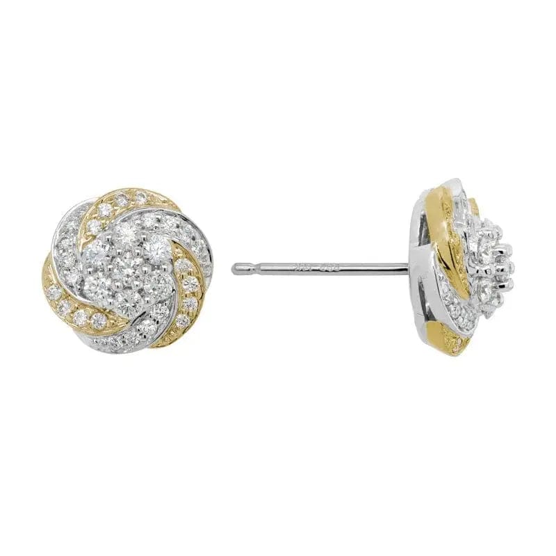 14k Gold Diamond Earring - Biggar Diamonds