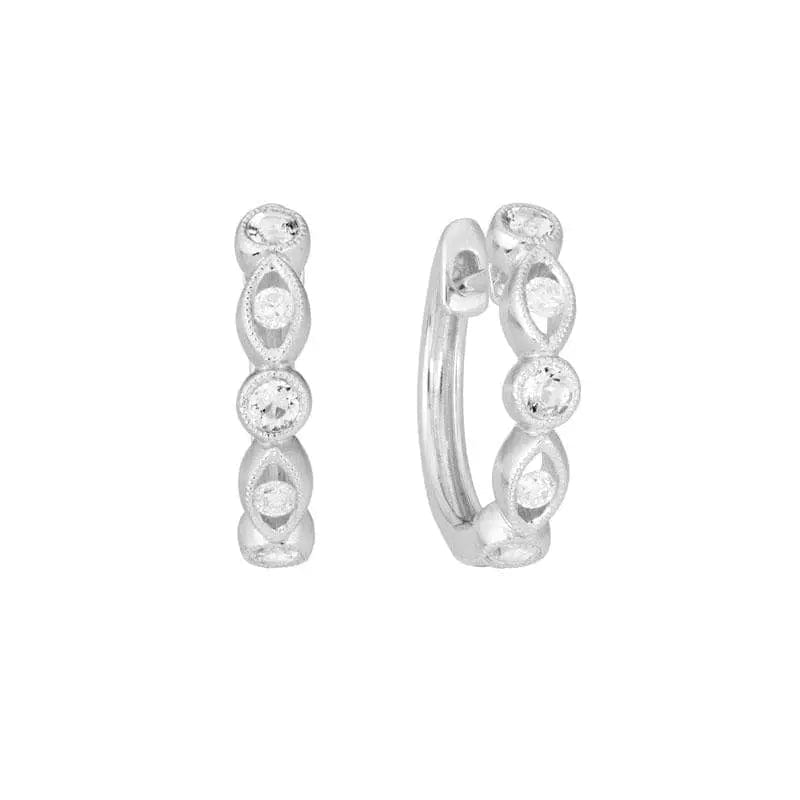 14k Gold Diamond Earring - Biggar Diamonds