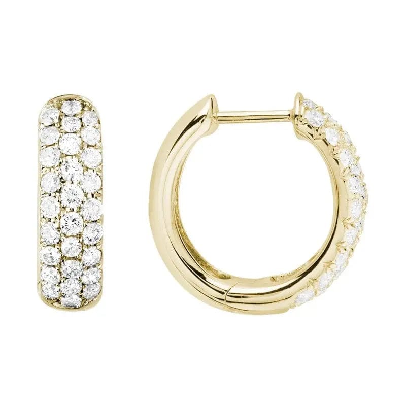 14k Gold Diamond Earring - Biggar Diamonds