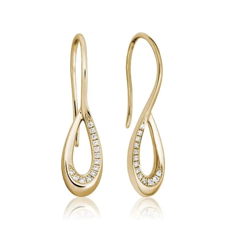 14k Gold Diamond Earring - Biggar Diamonds