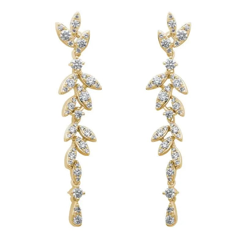 14k Gold Diamond Earring - Biggar Diamonds