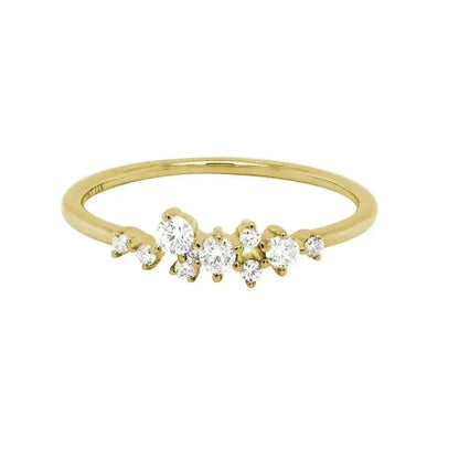 14k Gold Diamond Fashion Ring - Biggar Diamonds