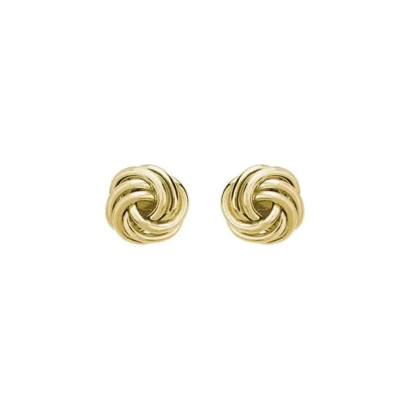 14k Gold Love Knot Studs - Biggar Diamonds