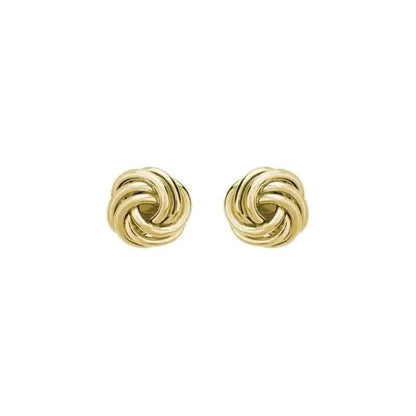 14k Gold Love Knot Studs - Biggar Diamonds