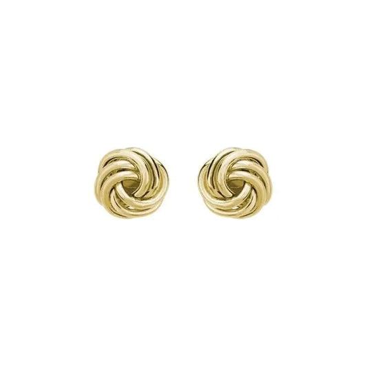 14k Gold Love Knot Studs - Biggar Diamonds