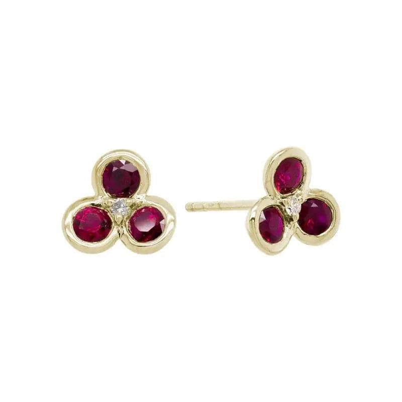 14k Gold Precious Gemstone Earring - Biggar Diamonds