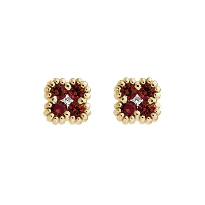 14k Gold Precious Gemstone Earring - Biggar Diamonds