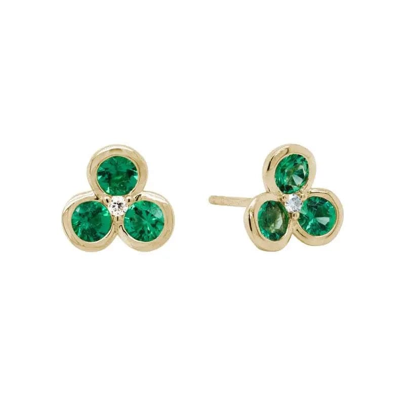 14k Gold Precious Gemstone Earring - Biggar Diamonds