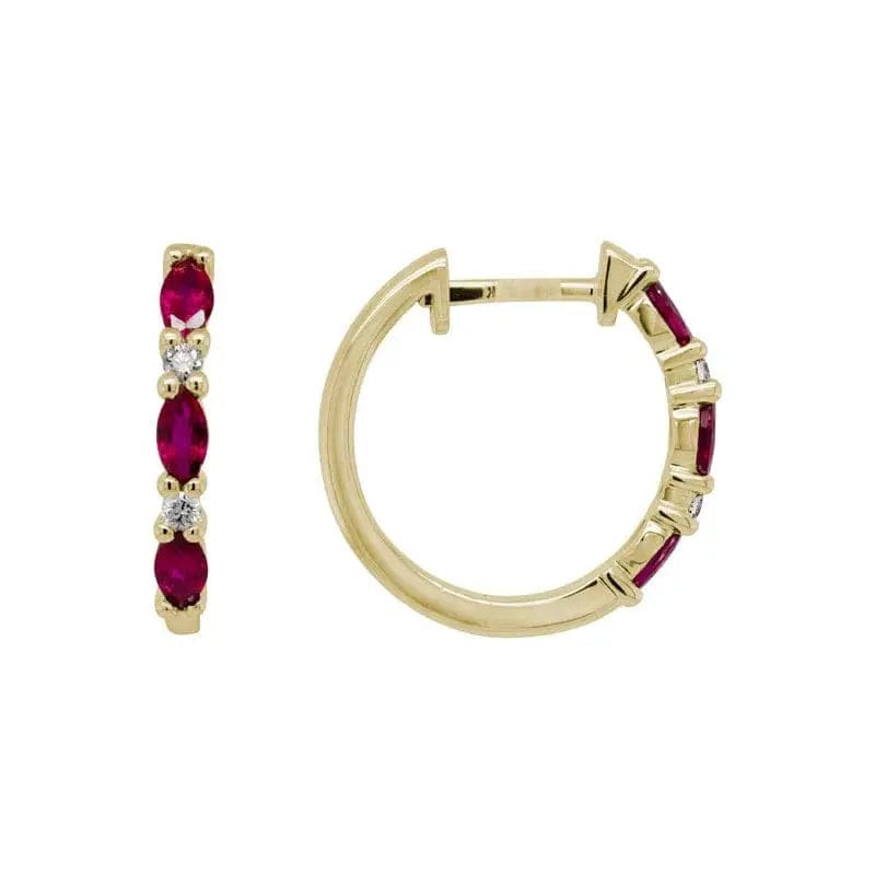 14k Gold Precious Gemstone Earring - Biggar Diamonds