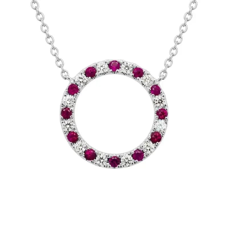 14k Gold Precious Gemstone Necklace - Biggar Diamonds