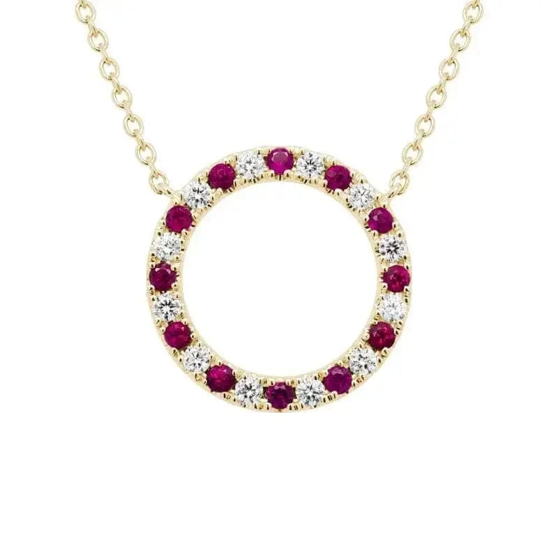 14k Gold Precious Gemstone Necklace - Biggar Diamonds