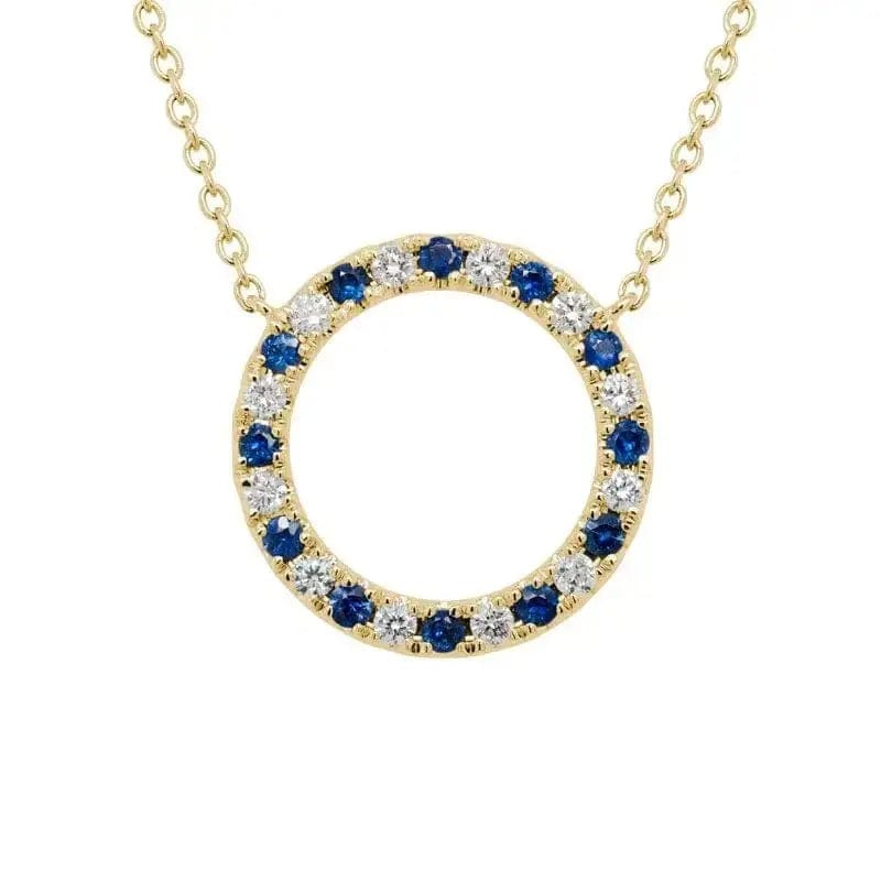 14k Gold Precious Gemstone Necklace - Biggar Diamonds