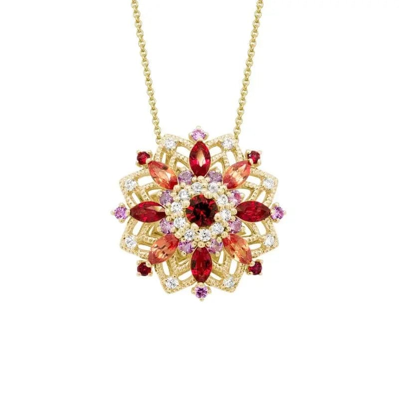 14k Gold Precious Gemstone Necklace - Biggar Diamonds