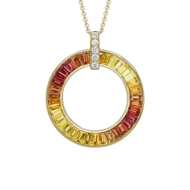 14k Gold Precious Gemstone Necklace - Biggar Diamonds