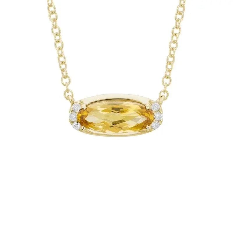 14k Gold Precious Gemstone Necklace - Biggar Diamonds